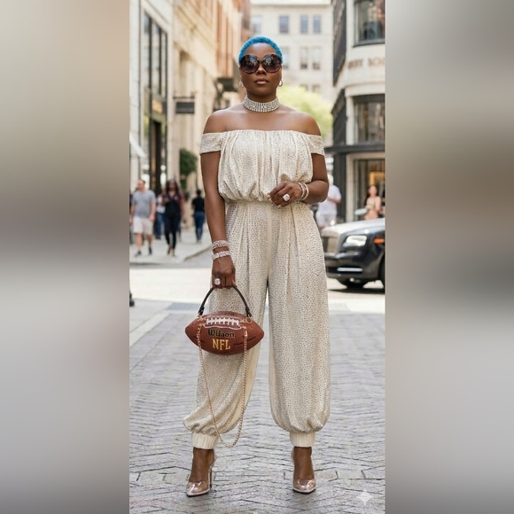 Handbags - HANDMADE BLING BLING Football Purse 🏈